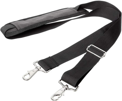 61" Replacement Shoulder Strap, Padded Long Duffel Bag Strap Universal Adjustable Shoulder Belt with Metal Hooks and Non-Slip Pad for Briefcase Pet Carrier Bag Tool Laptop Camera Bag