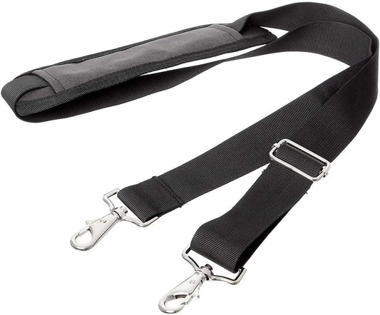 61" Replacement Shoulder Strap, Padded Long Duffel Bag Strap Universal Adjustable Shoulder Belt with Metal Hooks and Non-Slip Pad for Briefcase Pet Carrier Bag Tool Laptop Camera Bag