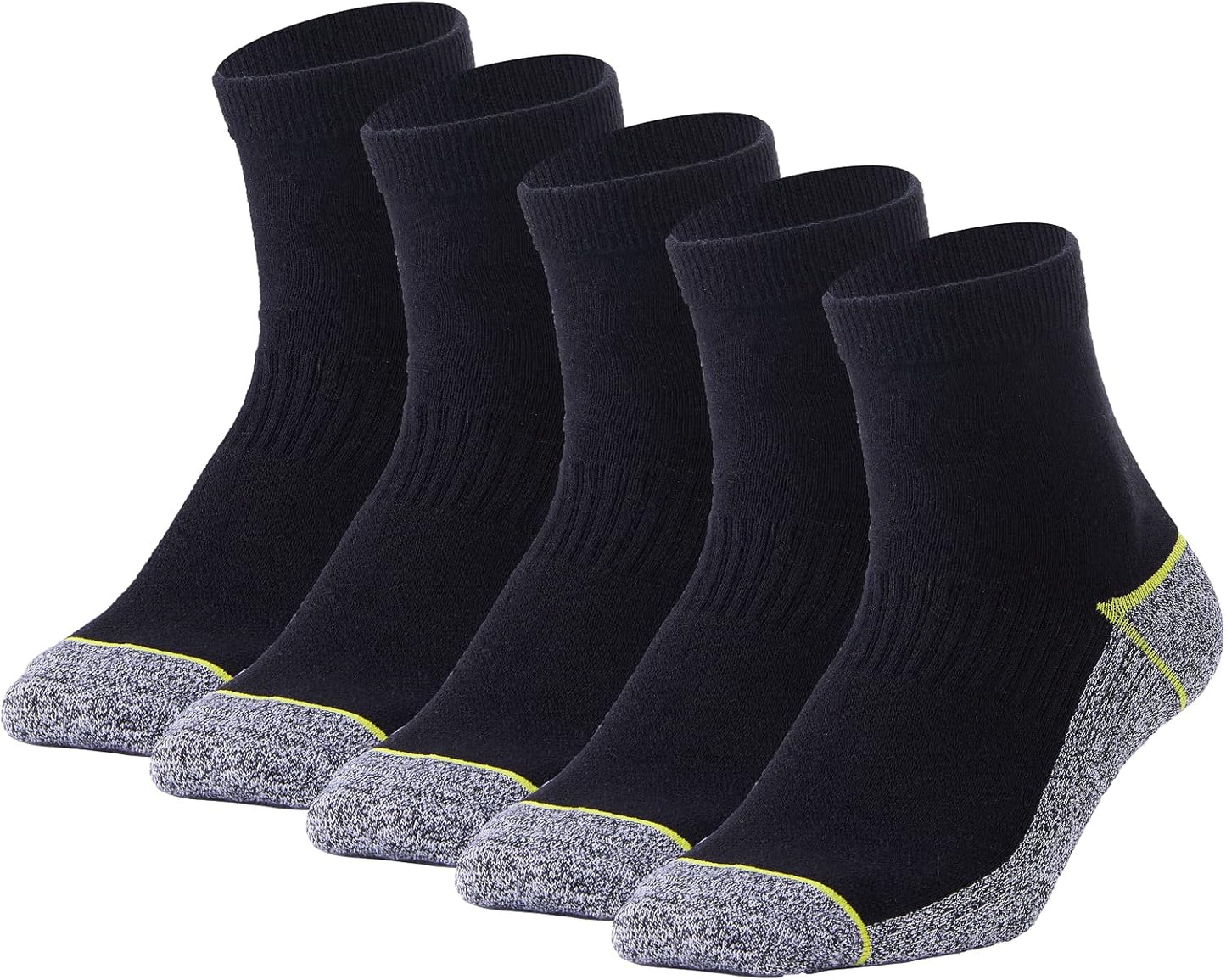 Copper Infused Athletic Ankle Quarter Socks for Mens and Womens 4/5 Pairs