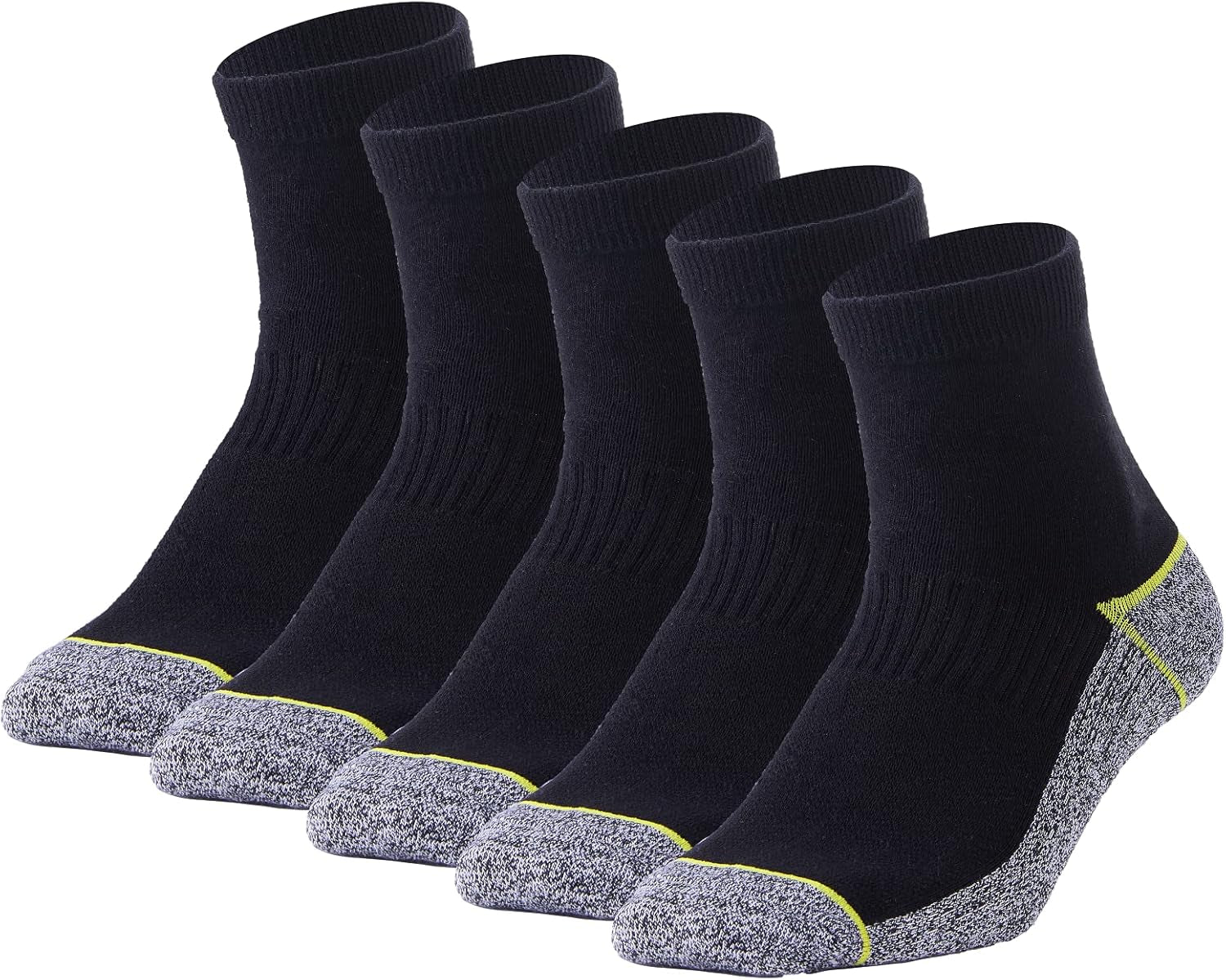 Copper Infused Athletic Ankle Quarter Socks for Mens and Womens 4/5 Pairs