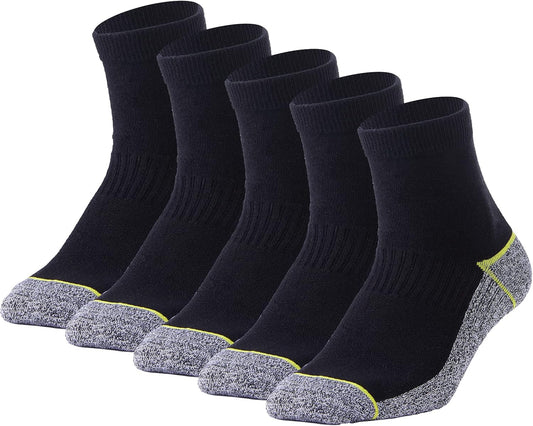 Copper Infused Athletic Ankle Quarter Socks for Mens and Womens 4/5 Pairs