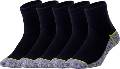 Copper Infused Athletic Ankle Quarter Socks for Mens and Womens 4/5 Pairs